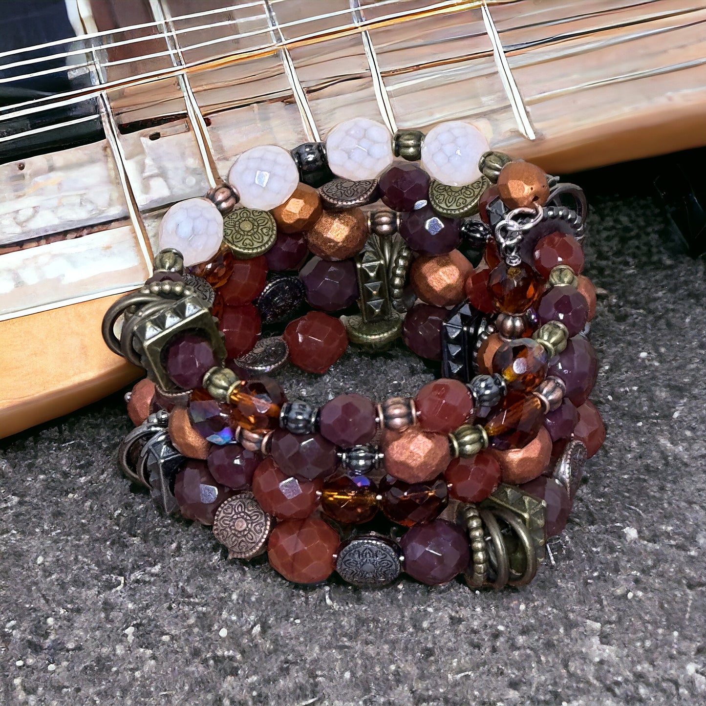 Heavy Metal Wire Wrap Bracelet