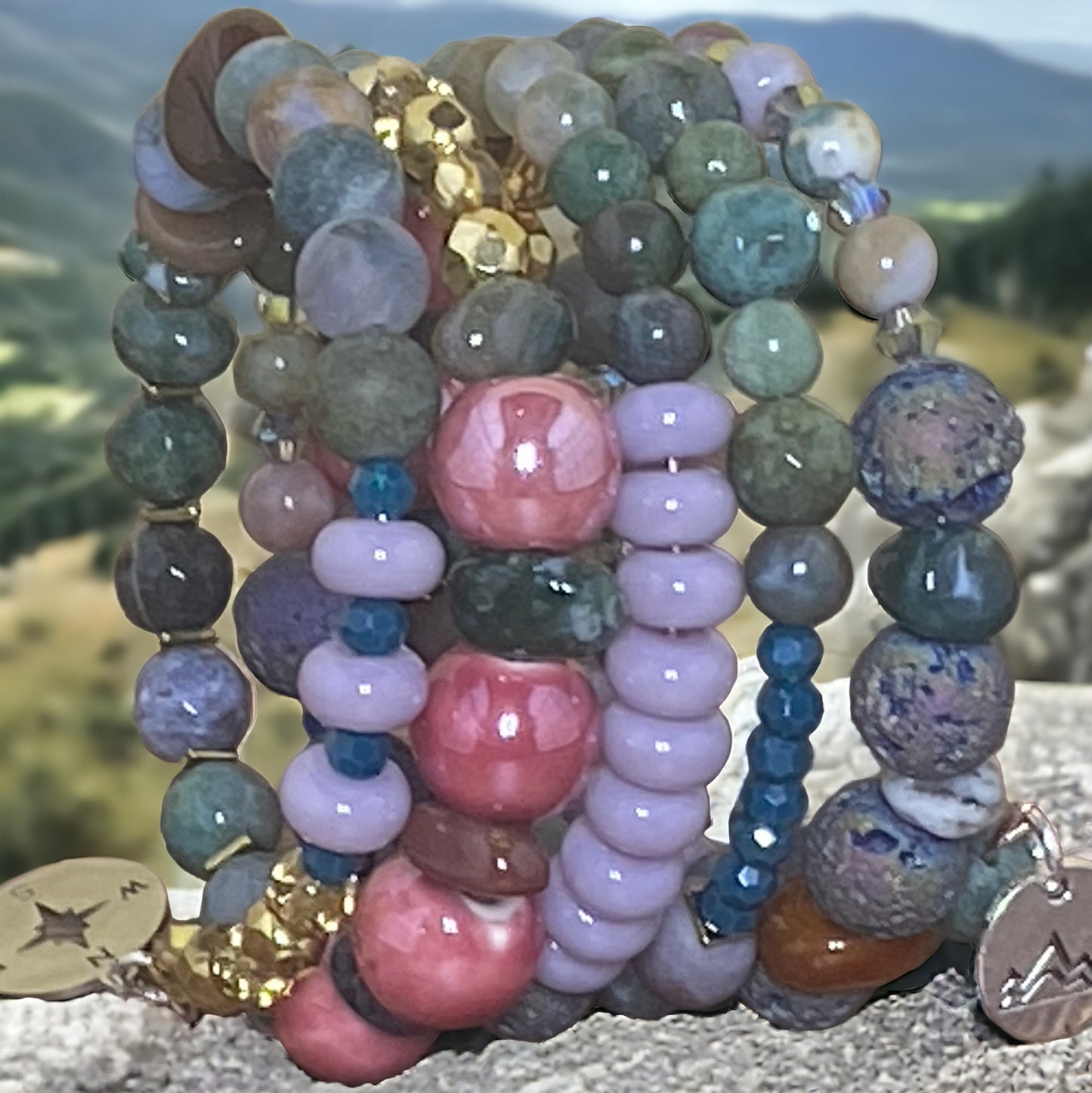 Lava Love Wire Wrap Bracelet