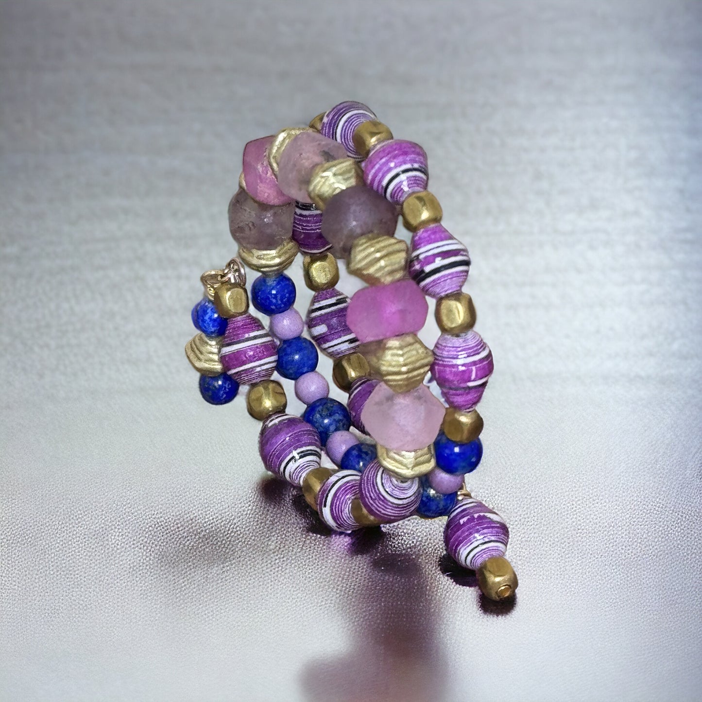 Purple Power Wire Wrap Bracelet