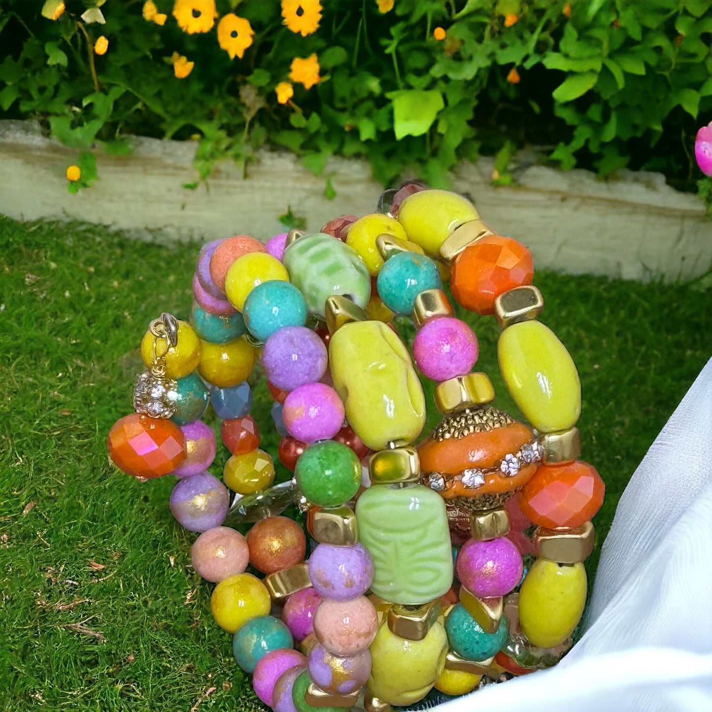 Spring Has Sprung Wire Wrap Bracelet