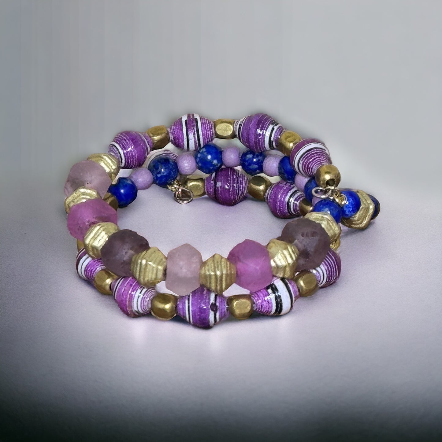 Purple Power Wire Wrap Bracelet