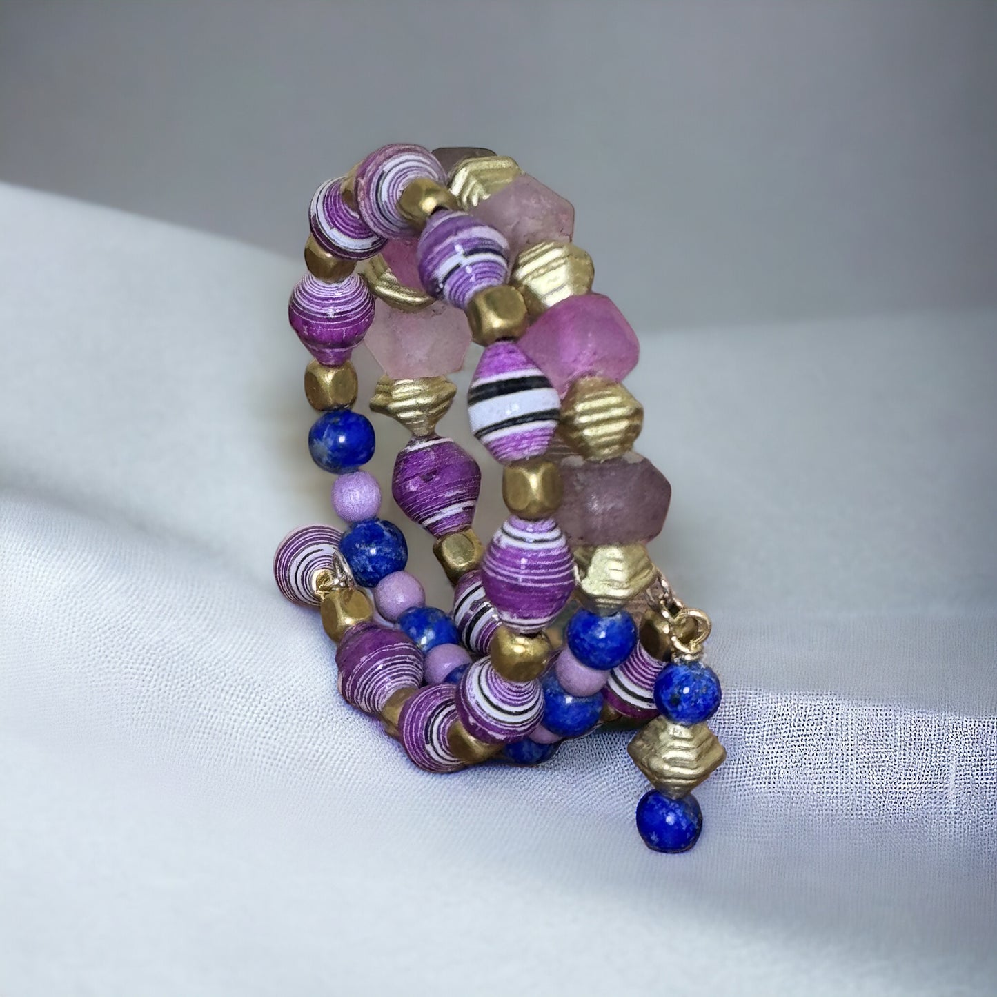 Purple Power Wire Wrap Bracelet