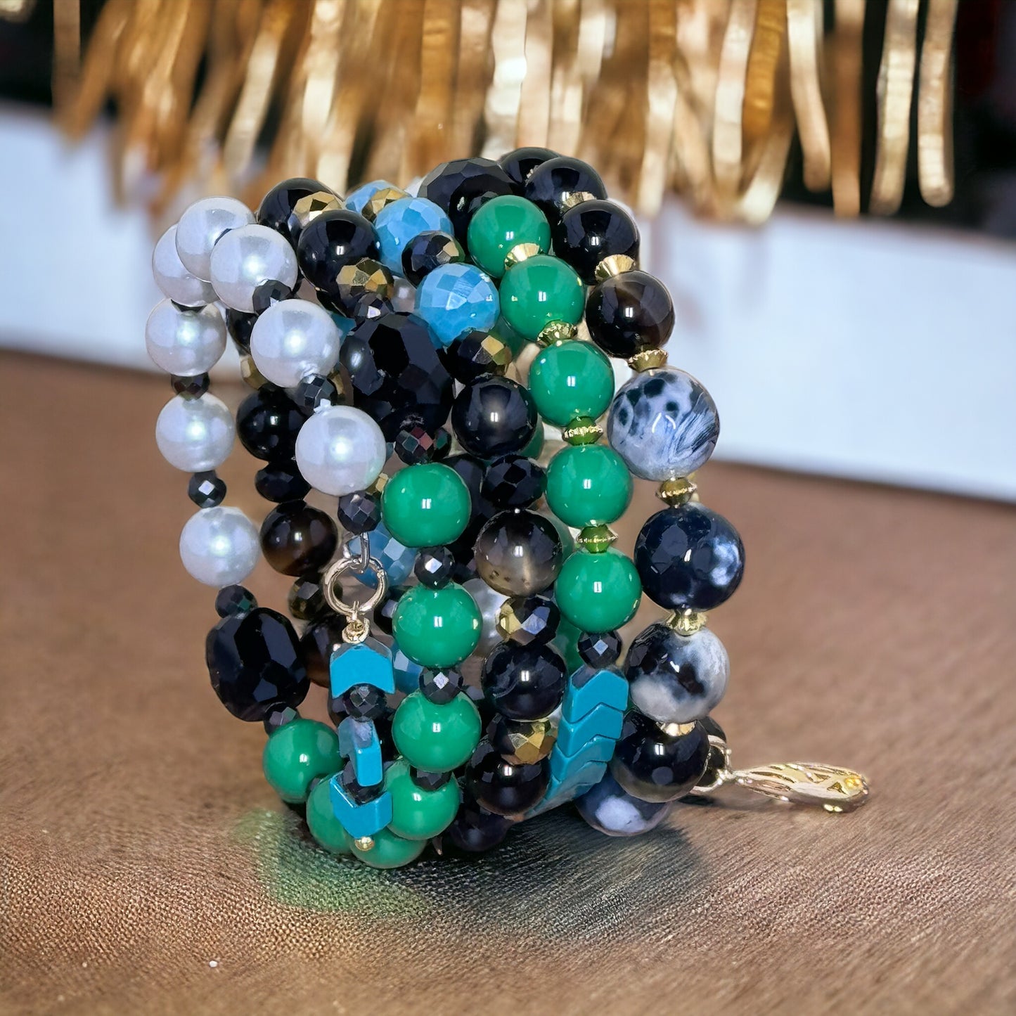 Art Deco Wire Wrap Bracelet