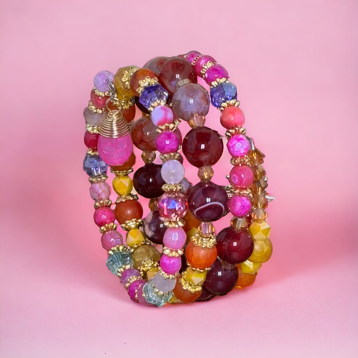Summer Sunrise Wire Wrap Bracelet