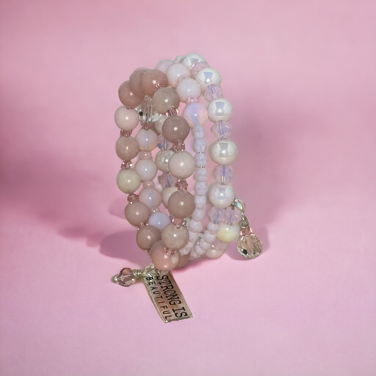 Strong Is Beautiful Wire Wrap Bracelet