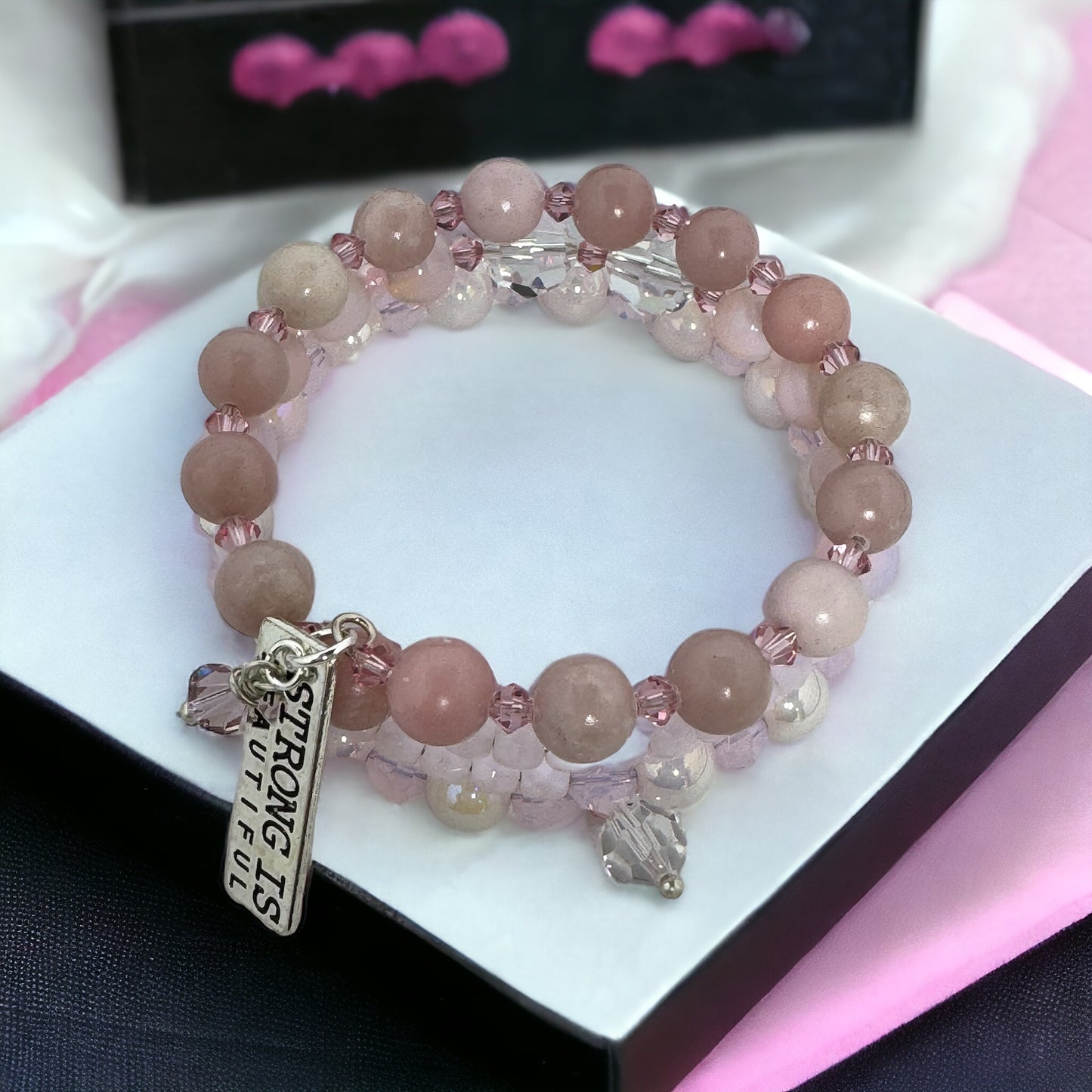 Strong Is Beautiful Wire Wrap Bracelet