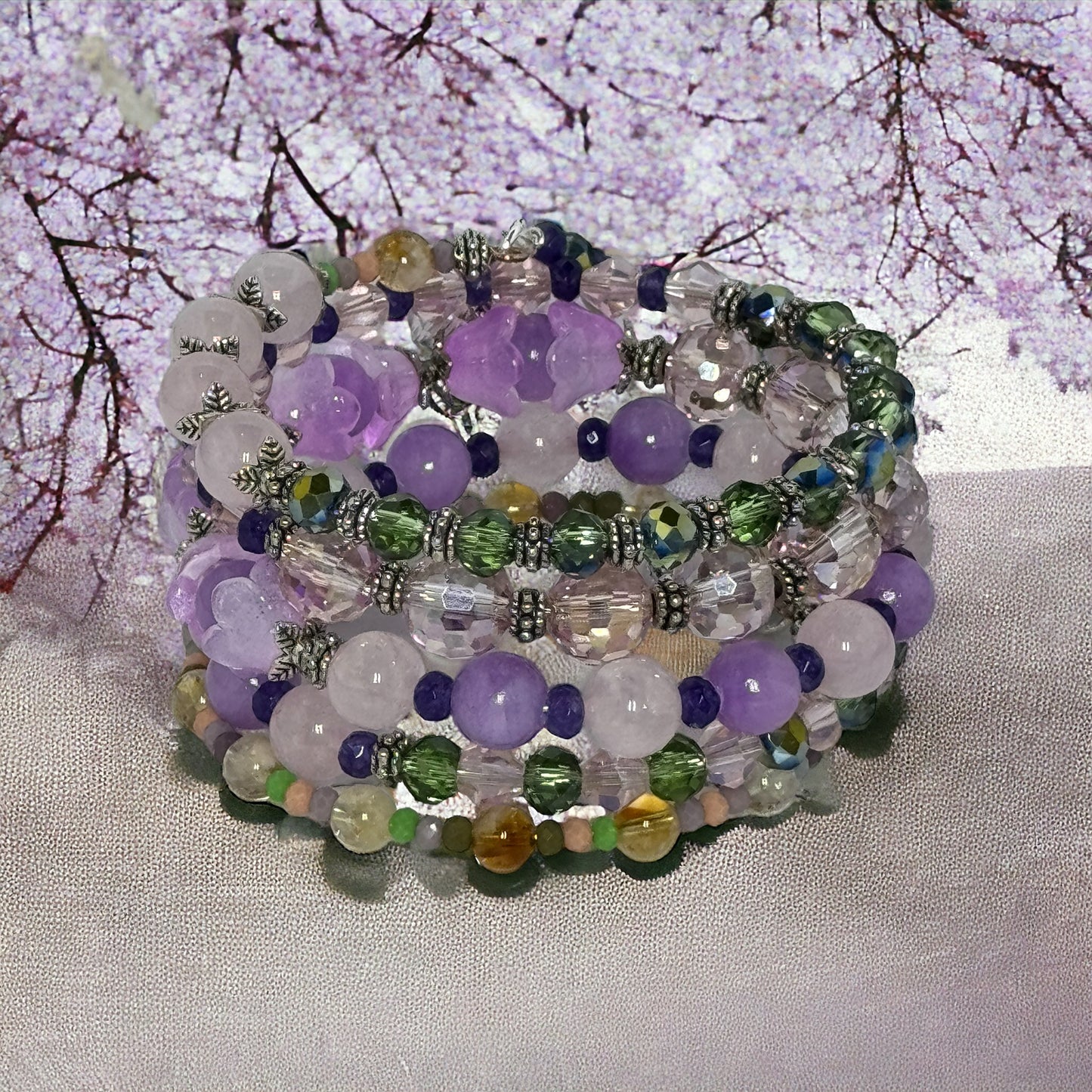 Blooming Branches Wire Wrap Bracelet