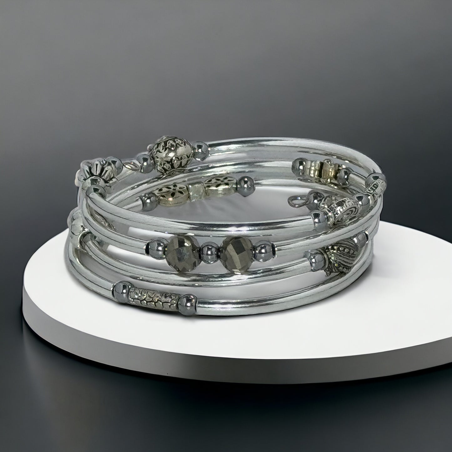 Simply Silver Wire Wrap Bracelet