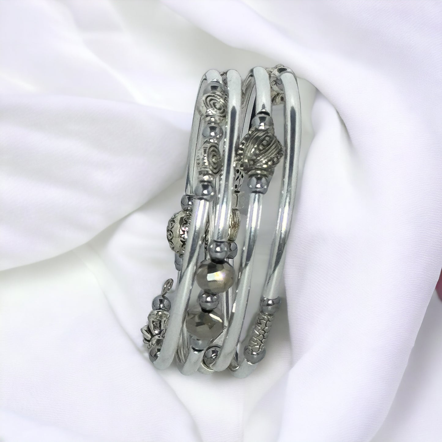 Simply Silver Wire Wrap Bracelet