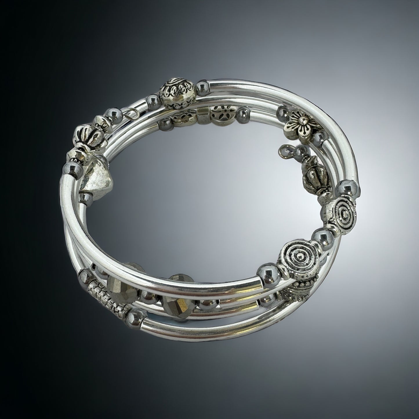Simply Silver Wire Wrap Bracelet