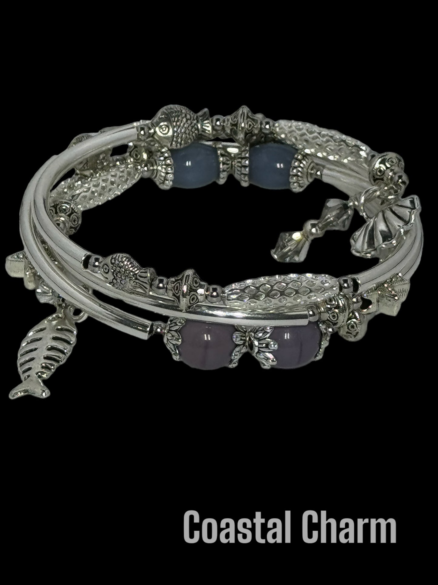 Coastal Charm Wire Wrap Bracelet