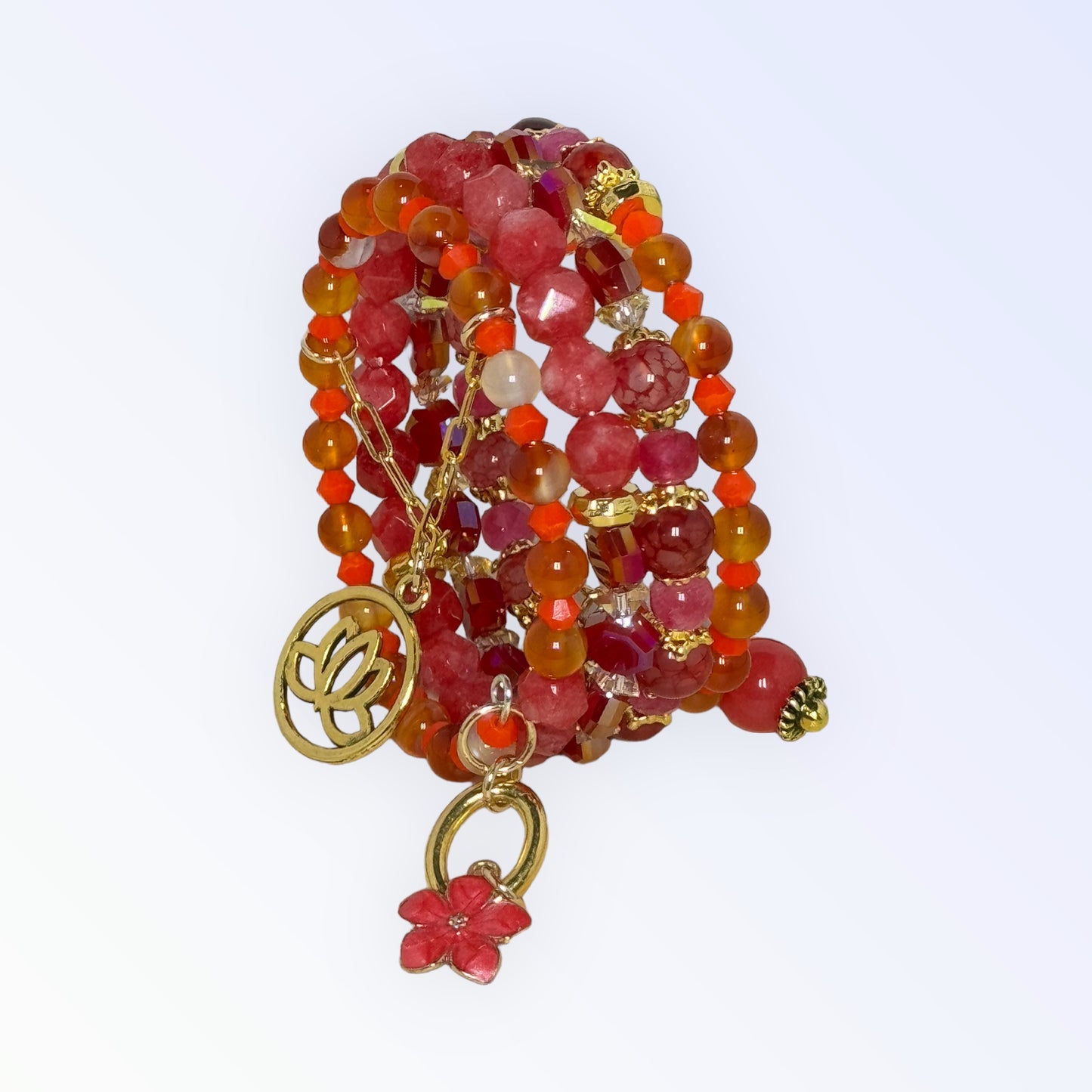 Tropical Heat Wire Wrap Bracelet