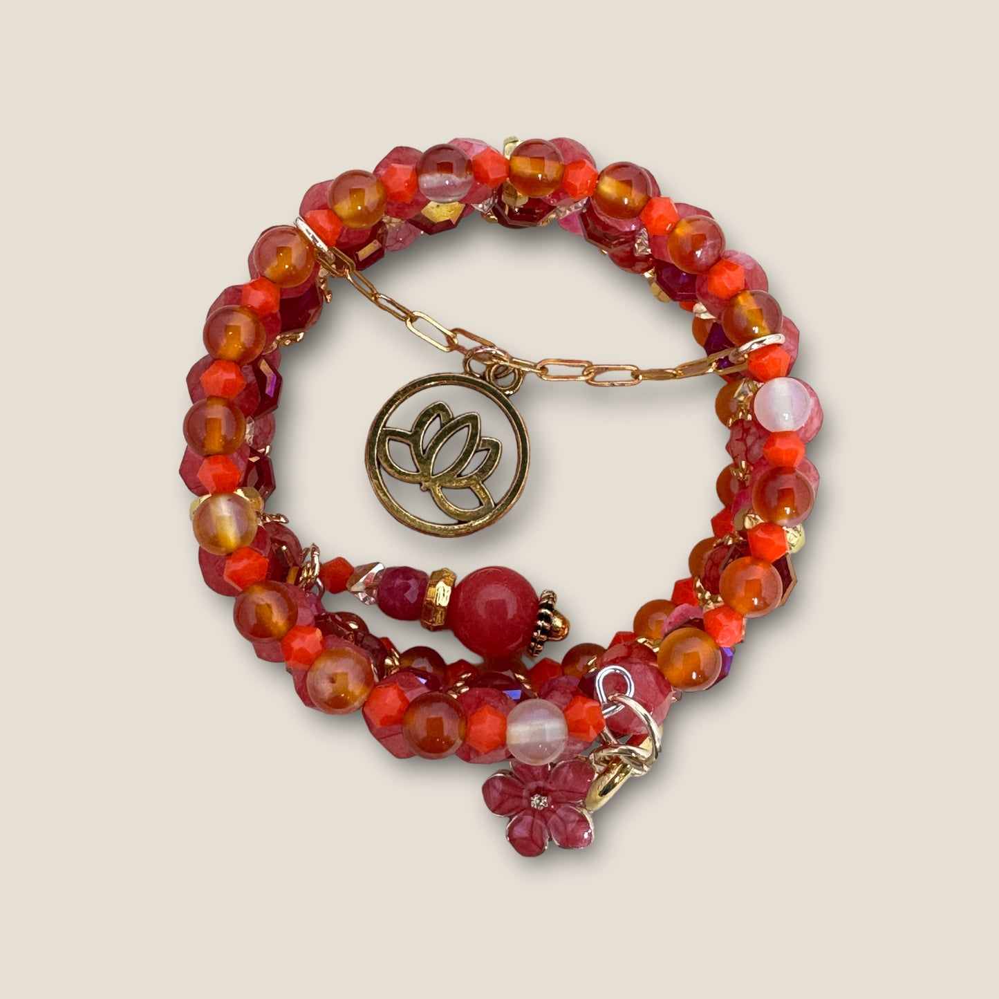 Tropical Heat Wire Wrap Bracelet