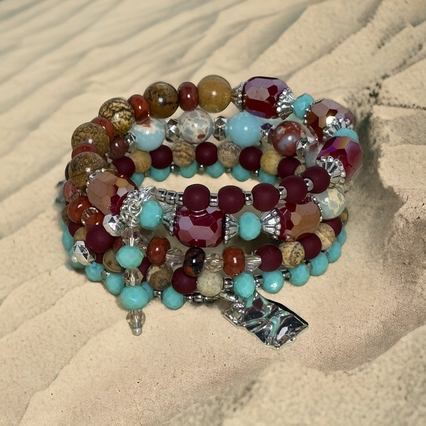 Desert Sands Wire Wrap Bracelet