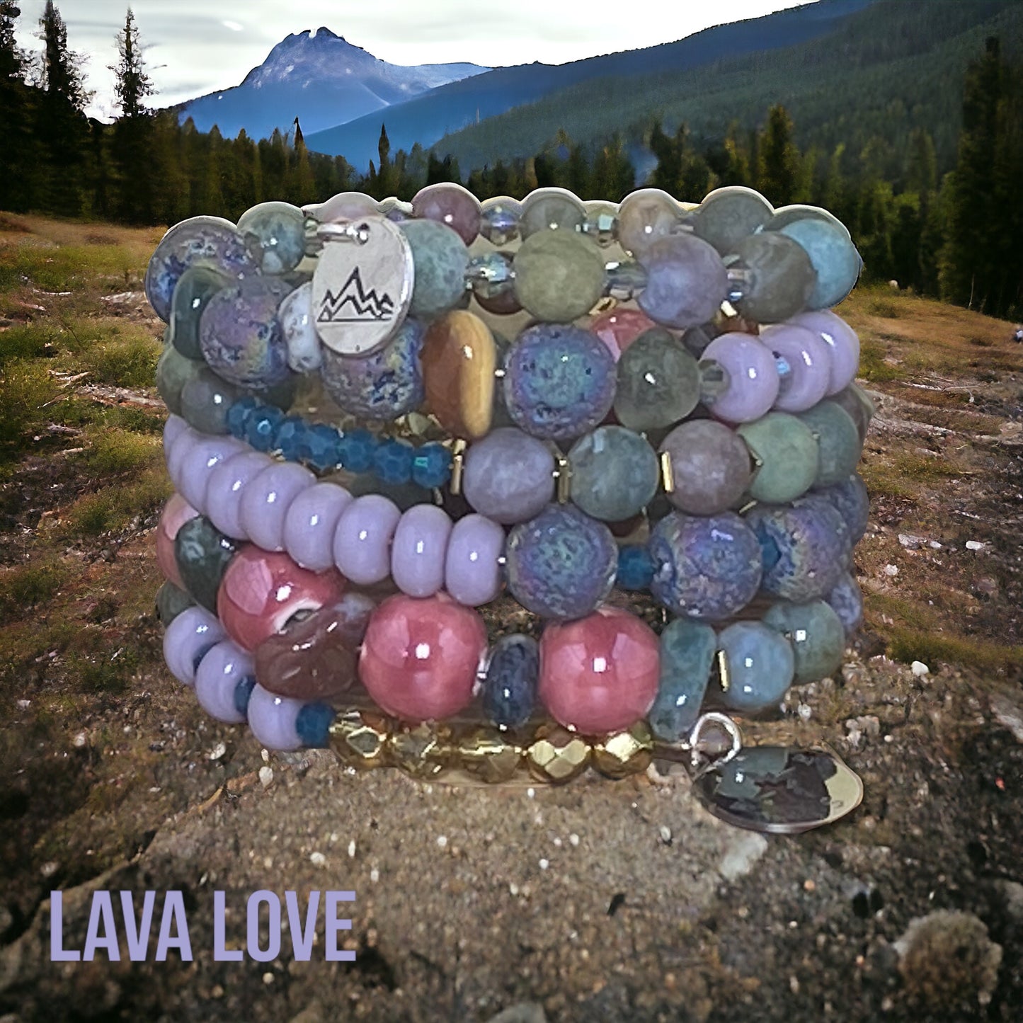 Lava Love Wire Wrap Bracelet