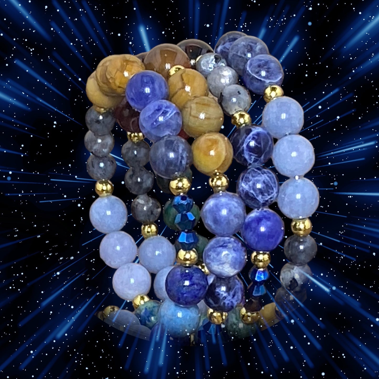 Starry Nights Wire Wrap Bracelet