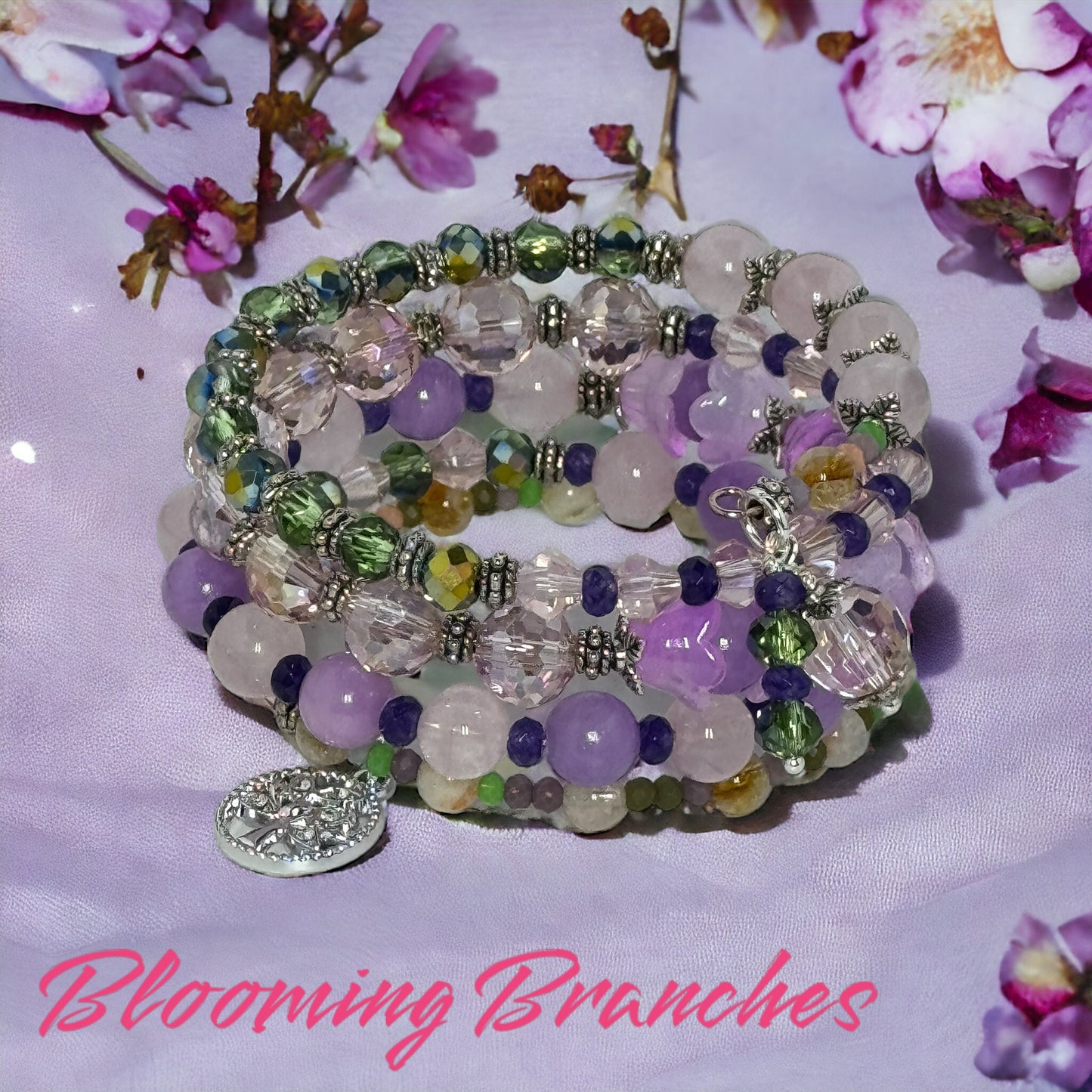 Blooming Branches Wire Wrap Bracelet