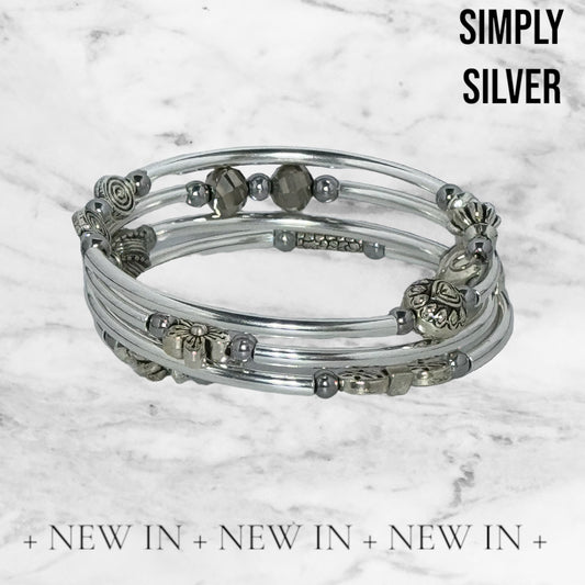 Simply Silver Wire Wrap Bracelet