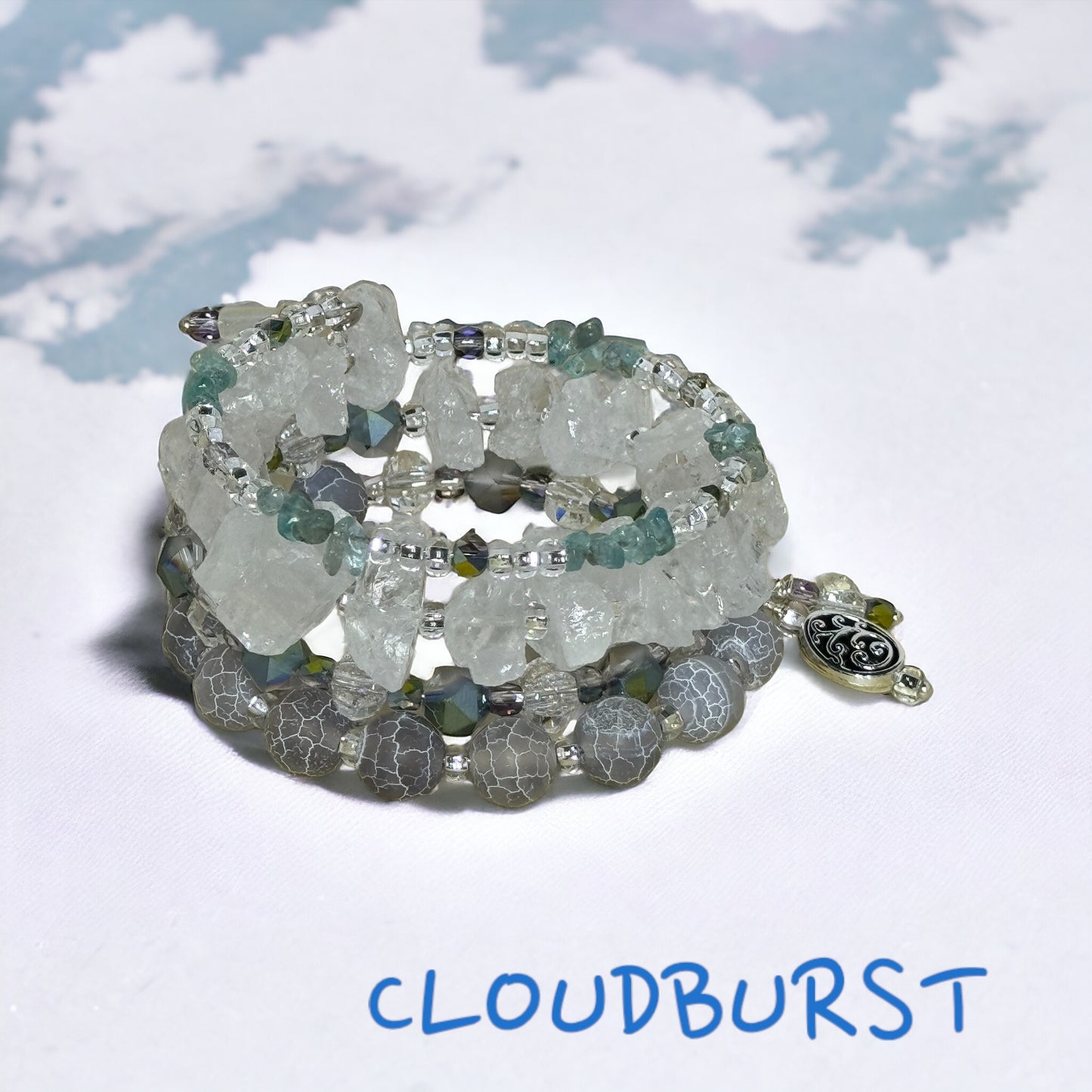 Cloudburst Wire Wrap Bracelet